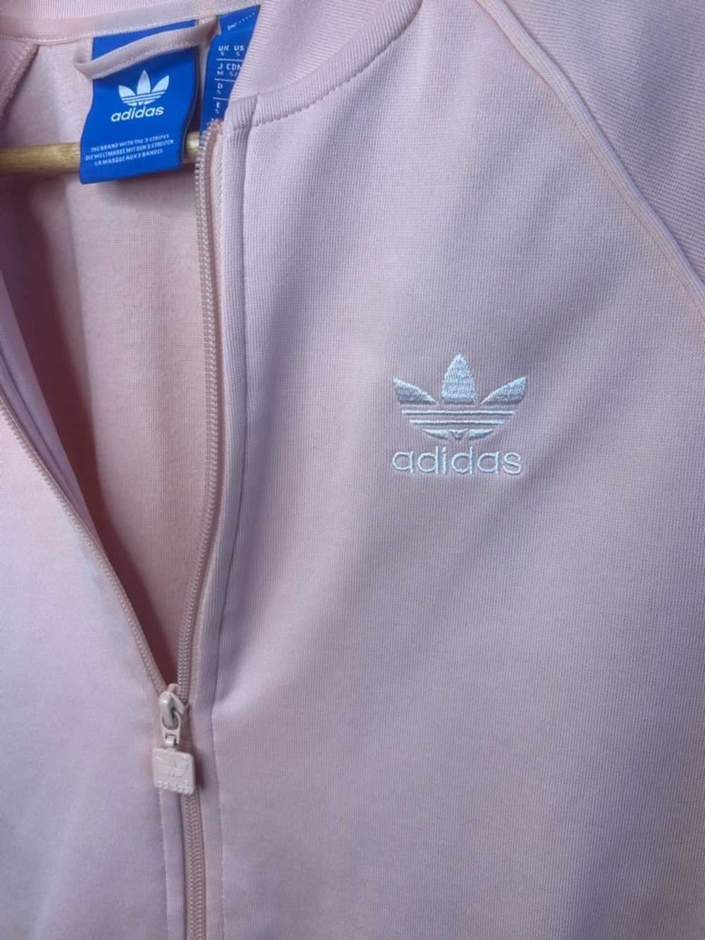 Adidas Pale Pink Tracksuit Jacket - Picture 7 of 7